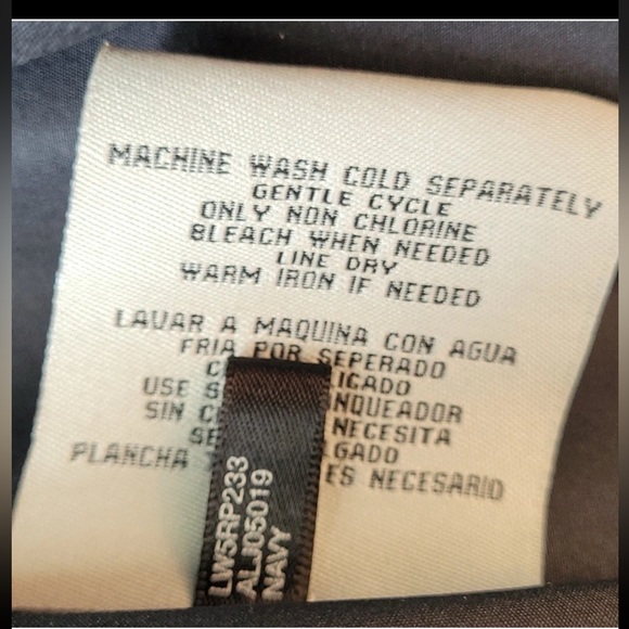 Levi's Navy Zippered Jacket Moto “Dressy” Biker Style (almost Black) NWT - Picture 7 of 13